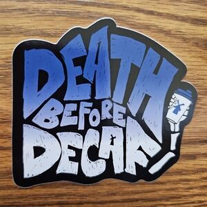 Dutch Bros Blue and White Graphic Sticker
